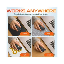 Delton S10 Wireless Optical Mouse, Black (DMERGS10-WB)* Ergonomic Mice