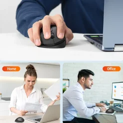 Delton S30 Wireless Optical 2.4 GHz Mouse, Black (DMERGS30-WB)* Ergonomic Mice