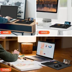 Delton S8/D101 Wireless Optical 2.4 GHz Mouse and Non-Skid Mouse Pad, Black (DMMPADKIT101)* Ergonomic Mice