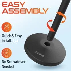 Delton T301 360° Webcam Stand, Camera Stand for Video Calls/Streaming/Recording, Black (DCT301)* Webcams