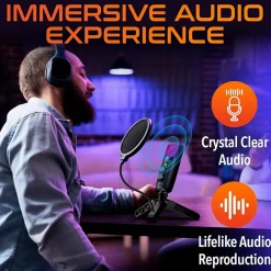 Delton U3000 Noise Canceling Condenser Microphone, Black (DRU3000)* Gaming Accessories