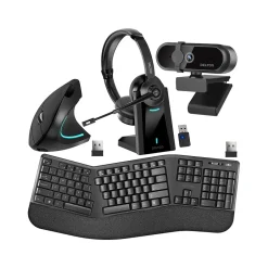 Delton Work Anywhere 35X Wireless Noise Canceling Bluetooth Over-the-Ear Headset Kit (DBND4WLS35X)* Headsets