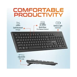 Delton Work Anywhere 90X Wireless Noise Canceling Bluetooth Computer On-Ear Headset Kit (DBND4WLS90XREG)* Headsets