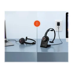 Delton 50X Pro Wireless Noise Canceling Bluetooth Mono Computer On-Ear Headset, Black (DBTHEAD50XBTDL)* Headsets