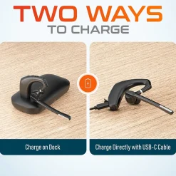 Delton 95X Wireless Noise Canceling Bluetooth Computer Headset, MS Teams, Black (DBH95X)* Gaming Headsets