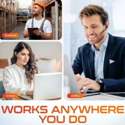 Delton 95X Wireless Noise Canceling Bluetooth Computer Headset, MS Teams, Black (DBH95X)* Gaming Headsets