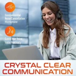 Delton 32Y MS Teams Noise-Canceling On-Ear Computer Headset, USB Type-A & Type C, Black (DWH32Y)* Headsets