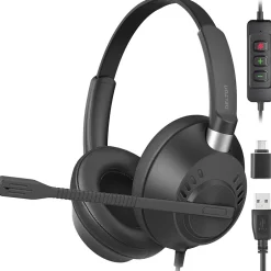Delton 42Y Noise-Canceling Stereo Over-the-Ear Headset, USB Type-A (DWH42YAC)* Gaming Headsets