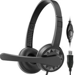 Delton 12Y Stereo On-Ear Computer Headset, USB Type-A (DWH12Y)* Headsets