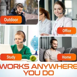 Delton 12Y Stereo On-Ear Computer Headset, USB Type-A (DWH12Y)* Headsets