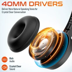 Delton 12Y Stereo On-Ear Computer Headset, USB Type-A (DWH12Y)* Headsets