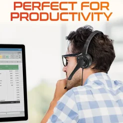 Delton 12Y Stereo On-Ear Computer Headset, USB Type-A (DWH12Y)* Headsets