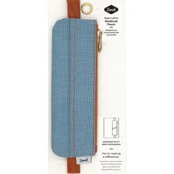 Denik Denim Blue Distressed Notebook Pouch, Blue (NBPOUCH001) Clearance
