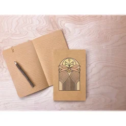 Denik Desert Bloom Lay-Flat Notebook, 5.25" x 8.25", Lined Ruled, 72 Sheets, Kraft (KLC1166KL) Sale