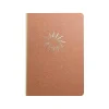 Denik Rise & Shine Hardcover Journal, 5.25" x 7.25", Dotted Ruled, Brown/Rose Gold, 128 Pages (CET569D) New
