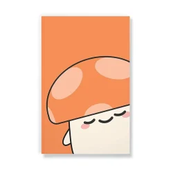 Denik Smoko Kai Mushroom Journal, 5.25" x 8.25", College Ruled, 144 Pages (LFC1891L) Hot