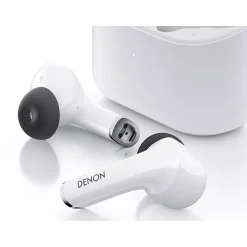 Denon Wireless Active Noise Canceling Earbuds, Bluetooth, White (AHC830NCWWT)