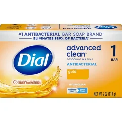 Dial Advanced Clean Antibacterial Bar Soap, Gold Scent, 36/Carton (00052336926172)