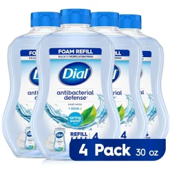 Dial Antibacterial Defense Foaming Hand Soap Refill, Spring Water Scent, 30 Fl. Oz. (17000350875)