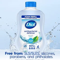 Dial Antibacterial Defense Foaming Hand Soap Refill, Spring Water Scent, 30 Fl. Oz. (17000350875)