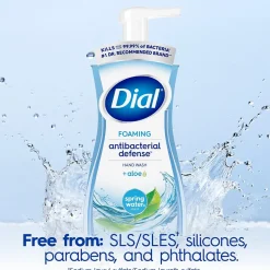 Dial Antibacterial Foaming Hand Soap, Spring Water Scent, 8/Carton (017000347394)