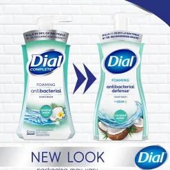 Dial Antibacterial Foaming Hand Soap, Coconut Water Scent, 8/Carton (017000347158)