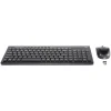 Digital Innovations 4270100 USB Wireless Keyboard and Optical EasyGlide Mouse, Black* Ergonomic Keyboard & Mouse Sets
