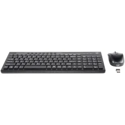 Digital Innovations 4270100 USB Wireless Keyboard and Optical EasyGlide Mouse, Black* Ergonomic Keyboard & Mouse Sets