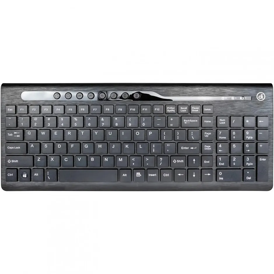 Digital Innovations 4270100 USB Wireless Keyboard and Optical EasyGlide Mouse, Black* Ergonomic Keyboard & Mouse Sets