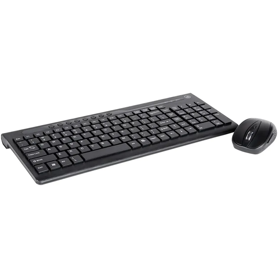 Digital Innovations 4270100 USB Wireless Keyboard and Optical EasyGlide Mouse, Black* Ergonomic Keyboard & Mouse Sets