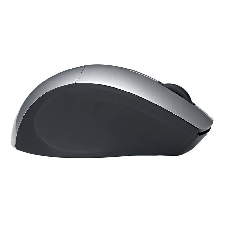 Digital Innovations EasyGlide Ambidextrous Wireless Optical 2.4 GHz Mouse, Black/Silver (GB1747)* Mice