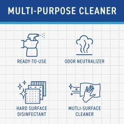 Diversey Virex II 256 One-Step Disinfectant Cleaner and Deodorant, 32 oz., 6/Carton (04331.)