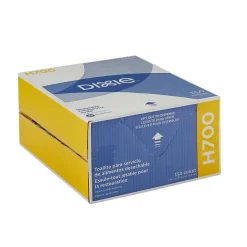 Dixie Durable Fibers Food Service Wipers, White w/ Green stripe, 150 Wipers/Box (29416)