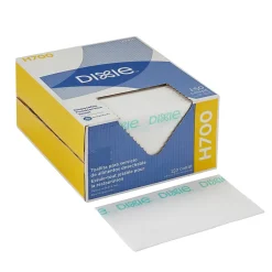 Dixie Durable Fibers Food Service Wipers, White w/ Green stripe, 150 Wipers/Box (29416)