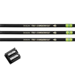 Dixon Tri-Conderoga The World's Most Comfortable Pencil Wooden Pencils, No. 2 Medium Lead, Dozen (22500) Sale