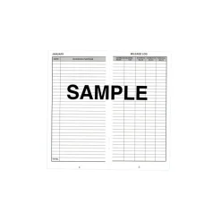 Outlet Auto Mileage Log Record Book, 3.25" x 6.25", Gray (770) Accounting & Record Journals