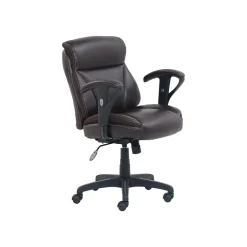 Clearance Bonded Leather Task Chair, Brown (51451) Office Chairs