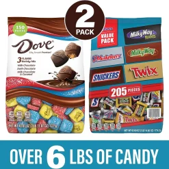 Chocolate<Mars Dove Promises Variety/Mar's Chocolate Favorites, 2/Bundle (600-04056)