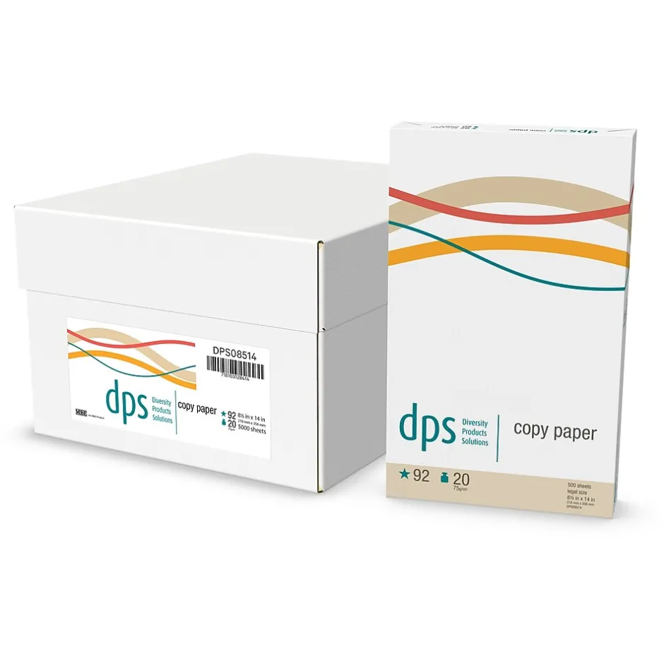 Best DPS by Staples 8.5" x 14" Copy Paper, 20 lbs., 92 Brightness, 500/Ream (DPS08514) Copy Paper