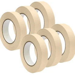 DSS Distributing 1" x 55 Yds, Premium Grade Masking Tape, White,6 Rolls/Bundle (DSS46161-6)* Masking Tape