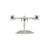 StarTech Dual Monitor Stand - Free Standing Desktop Pole Stand for 2x 24" VESA Mount Displays -Synchronized Height Adjustable - Silver* Monitor Mounts & Stands