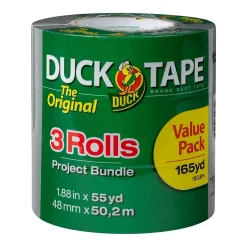 Duck Tape The Original Duct Tape, 1.88" x 55 yds., Silver, 3 Pack (241640)* Duct Tape