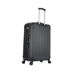 DUKAP Intely 3-Piece Hardside Spinner Luggage Set, TSA Checkpoint Friendly, Black (DKINTSML-BLK)