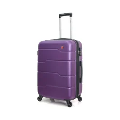 DUKAP Rodez 3-Piece Hardside Spinner Luggage Set, TSA Checkpoint Friendly, (DKRODSML-PUR)