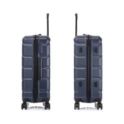 DUKAP Sense 3-Piece Hardside Spinner Luggage Set, (DKSENSML-BLU)