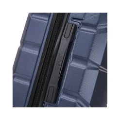 DUKAP Sense 3-Piece Hardside Spinner Luggage Set, (DKSENSML-BLU)