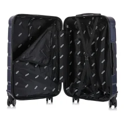 DUKAP Sense 3-Piece Hardside Spinner Luggage Set, (DKSENSML-BLU)