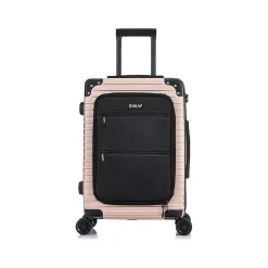 DUKAP Tour 20" Hardside Carry-On Suitcase, 4-Wheeled Spinner, TSA Checkpoint Friendly, (DKTOU00S-CHA)