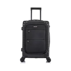 DUKAP Tour 20" Hardside Carry-On Suitcase, 4-Wheeled Spinner, TSA Checkpoint Friendly, (DKTOU00S-BLK)
