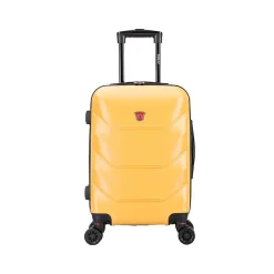 DUKAP Zonix 20" Hardside Carry-On Suitcase, 4-Wheeled Spinner, Mustard (DKZON00S-MUS)